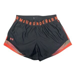 Under Armour Women's Black Shorts with Red Trim